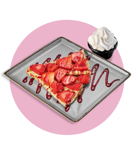 Strawberry Cream Crepe, Crepes