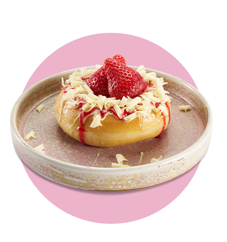 Strawberry White Chocolate Doughnut, Doughnuts